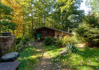 Turmbaude am Wallenburger Turm in Trusetal